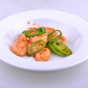 171/ GAMBERI CON PEPERONCINO VERDE